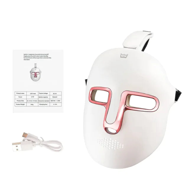 7-Color LED Light Therapy Face Mask