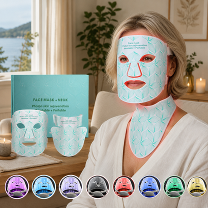 AvelineCare Pro LED-Maske 8-i-1 – Avanceret Lysterapi